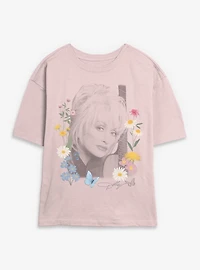 Dolly Parton Wildflowers Photo Womens Skimmer T-Shirt