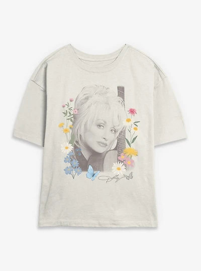 Dolly Parton Wildflowers Photo Womens Skimmer T-Shirt