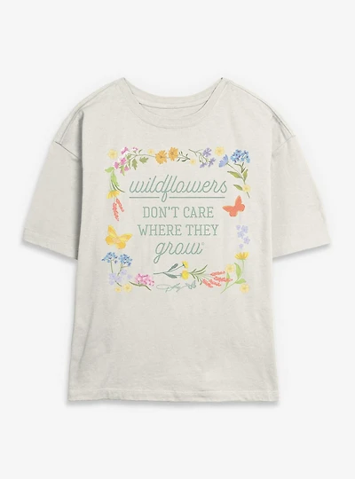 Dolly Parton Wildflowers Womens Skimmer T-Shirt