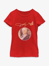 Dolly Parton Circle Signature Youth Girls T-Shirt