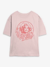 Dolly Parton Lasso Flowers Womens Skimmer T-Shirt