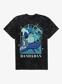 Dandadan Framed Occult Characters Mineral Wash T-Shirt BoxLunch Exclusive