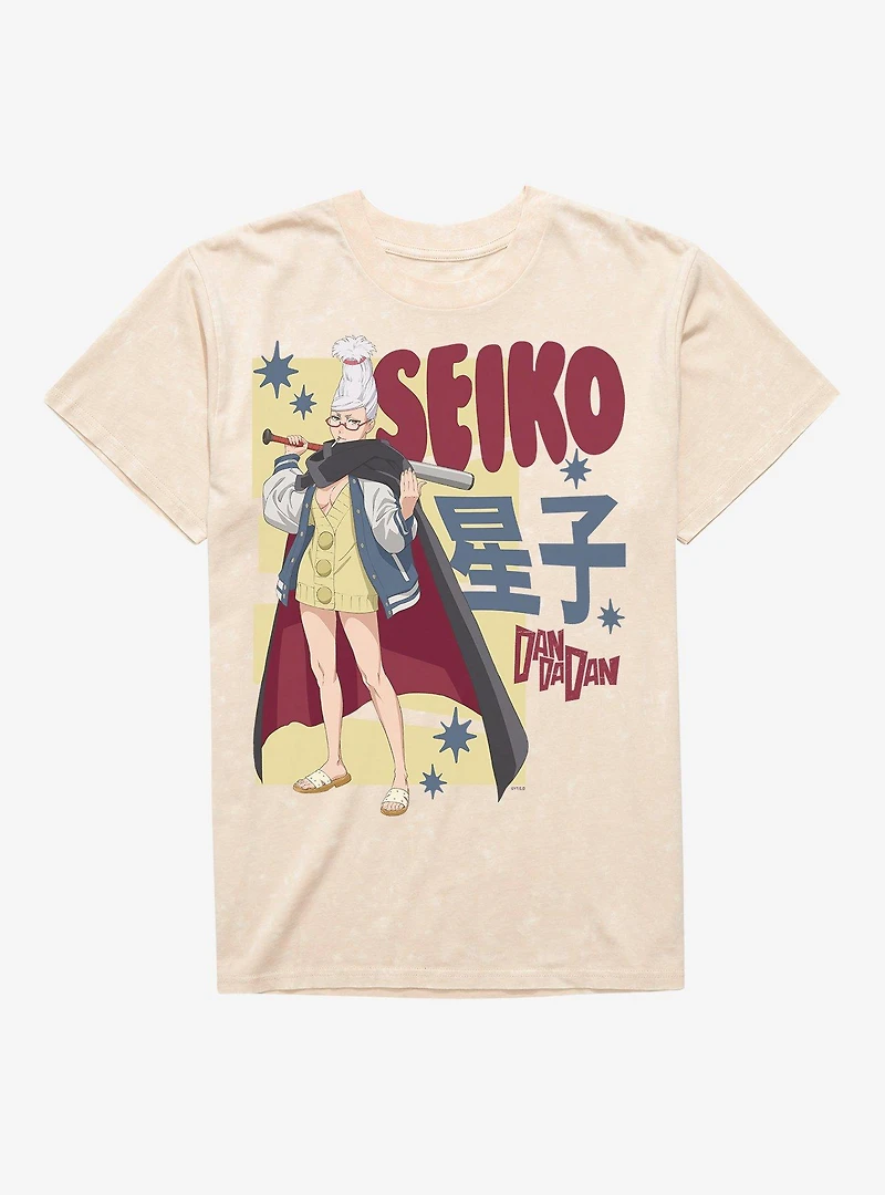 Dandadan Seiko Ayase Kanji Block Mineral Wash T-Shirt BoxLunch Exclusive