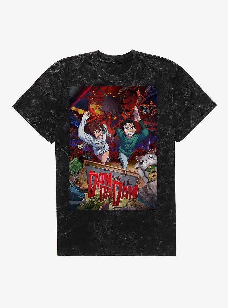 Dandadan Poster Art Mineral Wash T-Shirt BoxLunch Exclusive