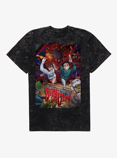 Dandadan Poster Art Mineral Wash T-Shirt BoxLunch Exclusive