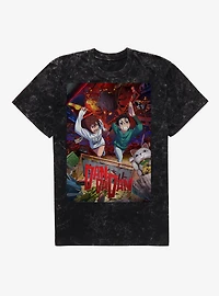 Dandadan Poster Art Mineral Wash T-Shirt BoxLunch Exclusive