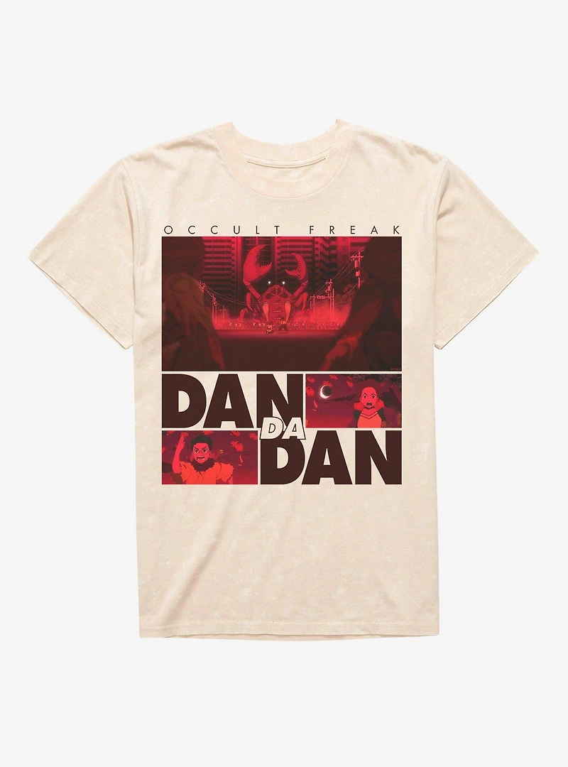 Dandadan Momo and Okarun Occult Freak Mineral Wash T-Shirt BoxLunch Exclusive