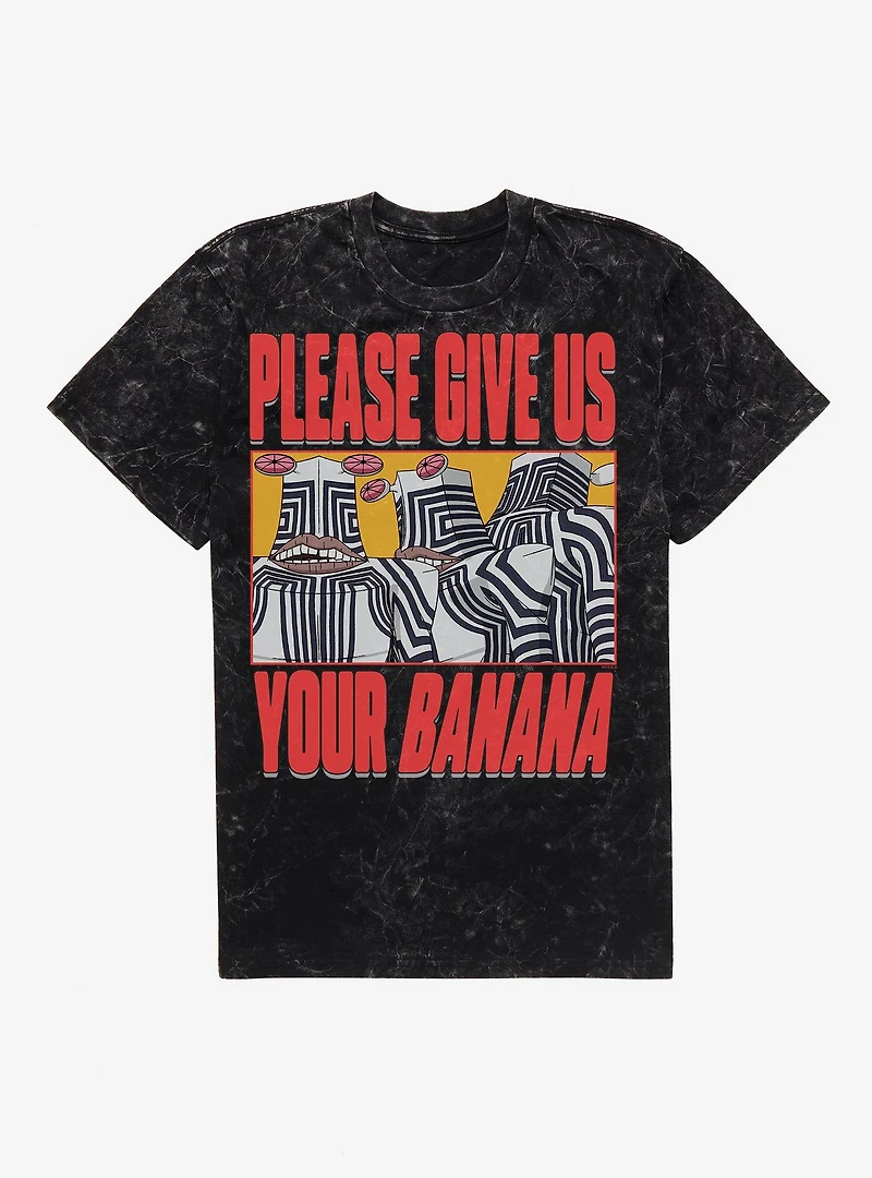 Dandadan Please Give Us Your Banana Mineral Wash T-Shirt BoxLunch Exclusive