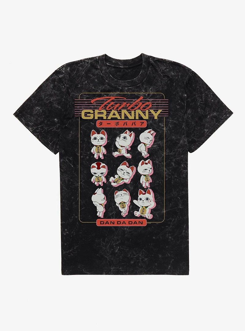 Dandadan Turbo Granny Emotions Mineral Wash T-Shirt BoxLunch Exclusive