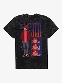 Dandadan Jiji Cheesin Mineral Wash T-Shirt BoxLunch Exclusive