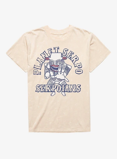 Dandadan Planet Serpo Serpoians Mineral Wash T-Shirt BoxLunch Exclusive