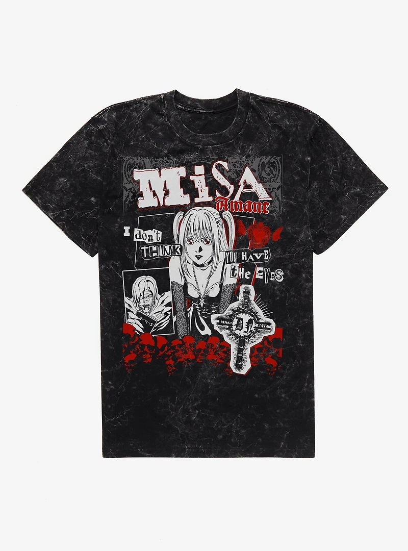 Death Note Misa Amane Punk Mineral Wash T-Shirt BoxLunch Exclusive