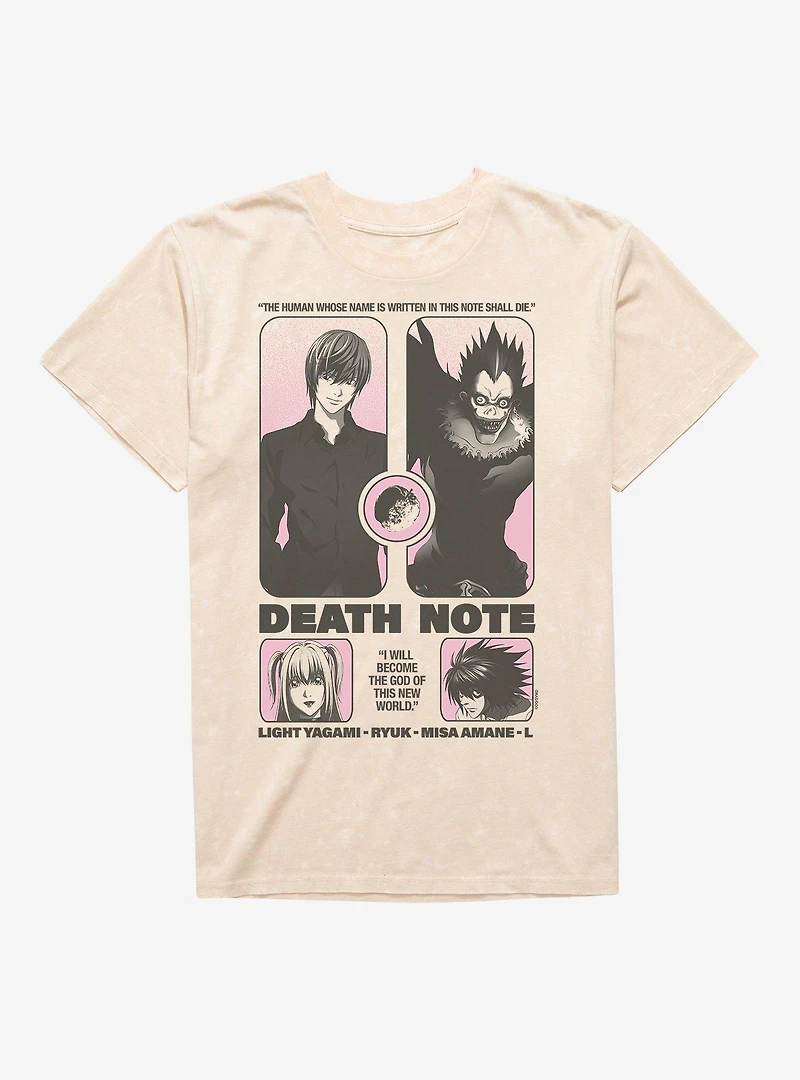 Death Note Grindhouse Poster Mineral Wash T-Shirt BoxLunch Exclusive