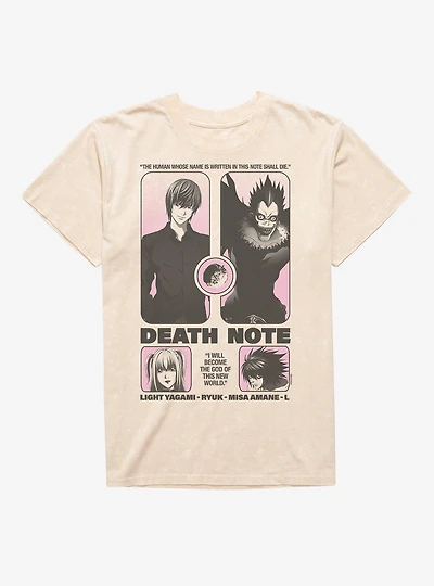 Death Note Grindhouse Poster Mineral Wash T-Shirt BoxLunch Exclusive