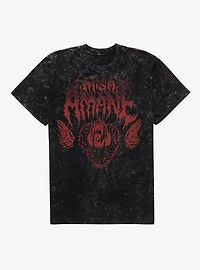 Death Note Misa Heavy Metal Font Mineral Wash T-Shirt BoxLunch Exclusive