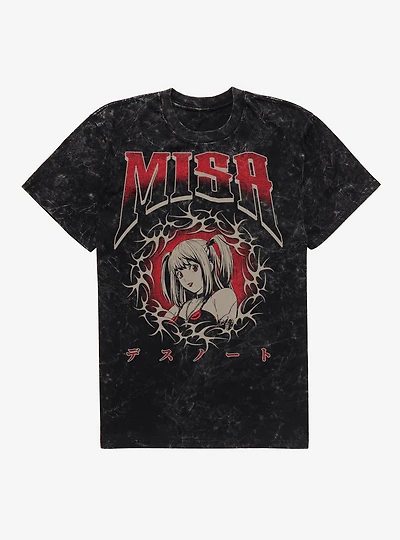 Death Note Metal Misa Mineral Wash T-Shirt BoxLunch Exclusive