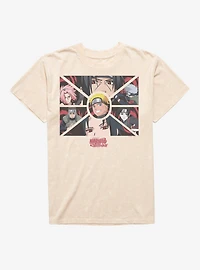 Naruto Shippuden Shapes Group Mineral Wash T-Shirt BoxLunch Exclusive