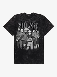 Naruto Shippuden Hidden Leaf Village Shinobi Mineral Wash T-Shirt BoxLunch Exclusive