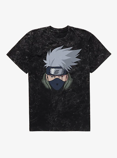 Naruto Shippuden Kakashi Face Mineral Wash T-Shirt BoxLunch Exclusive