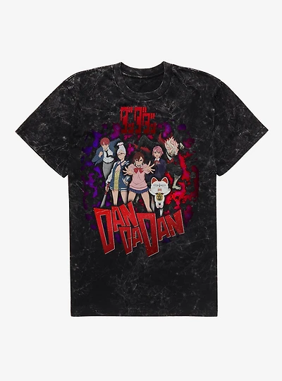 Dandadan Retro Collage Mineral Wash T-Shirt BoxLunch Exclusive