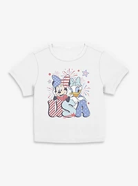 Disney Minnie Mouse & Daisy Duck USA Celebration Women Baby T-Shirt
