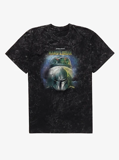 Star Wars The Mandalorian Flight Crew Mineral Wash T-Shirt