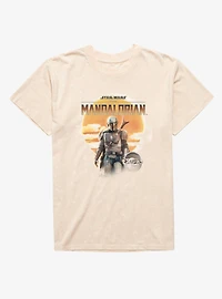 Star Wars The Mandalorian Sunrise Western Mineral Wash T-Shirt