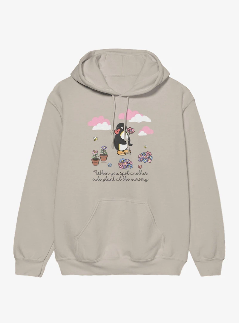 Pingu When You Spot Cute Plant Hoodie
