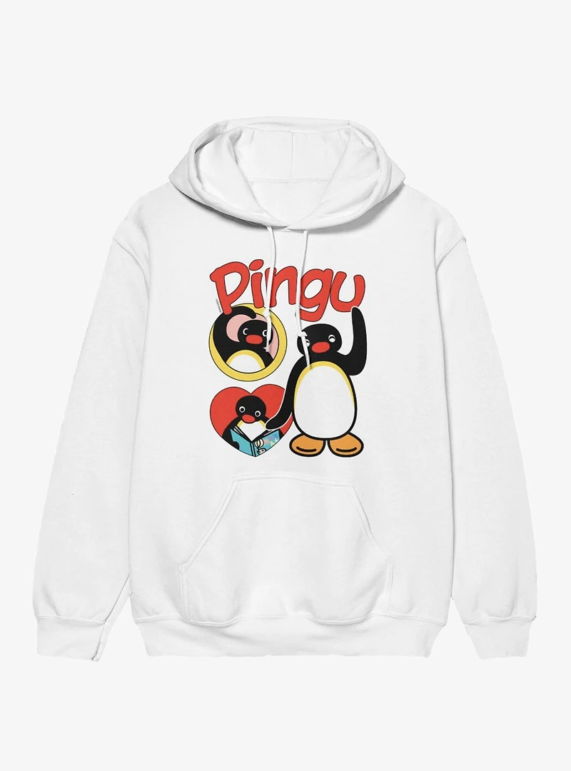 Pingu Heart Happy Waves Hoodie