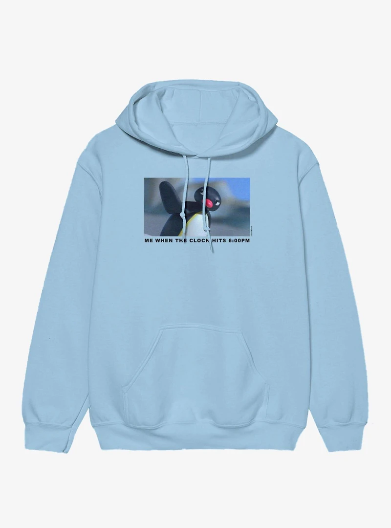 Pingu Angry Me When Clock Hits 6pm Hoodie