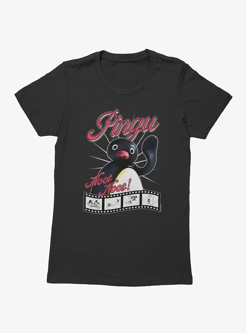 Pingu Old Cinema Wave Noot Womens T-Shirt