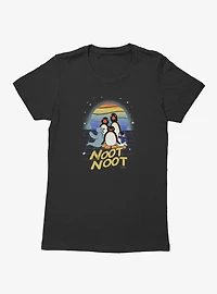 Pingu Noot Cartoon Sunrise Womens T-Shirt