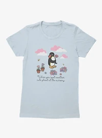 Pingu When You Spot Cute Plant Womens T-Shirt