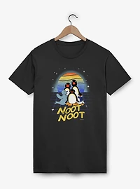 Pingu Noot Cartoon Sunrise T-Shirt