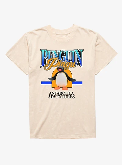Pingu Arctive Adventures Await Mineral Wash T-Shirt