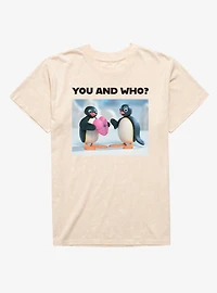 Pingu You And Who Love Present Mineral Wash T-Shirt