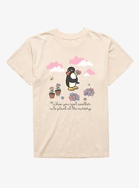 Pingu When You Spot Cute Plant Mineral Wash T-Shirt