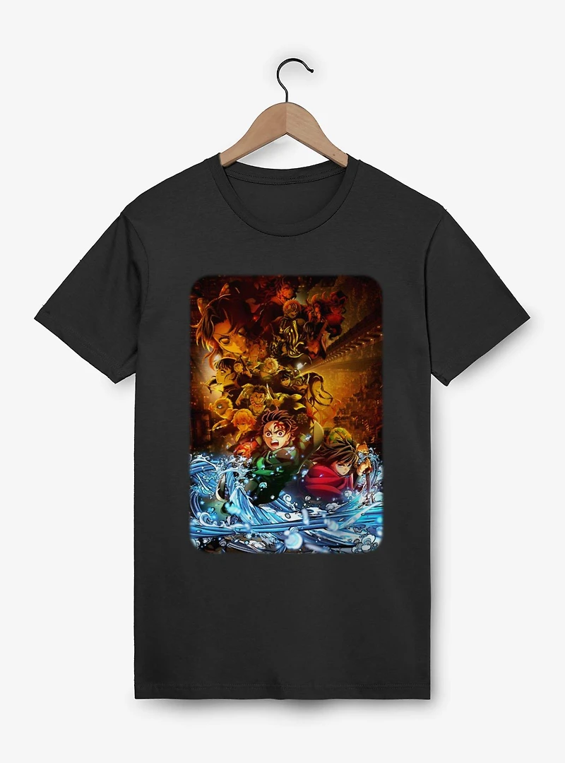 Demon Slayer Infinity Castle Water Splash Poster T-Shirt