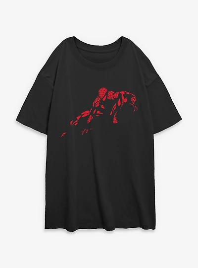 Marvel Spider-Man Vintage Spider Womens Oversize T-Shirt