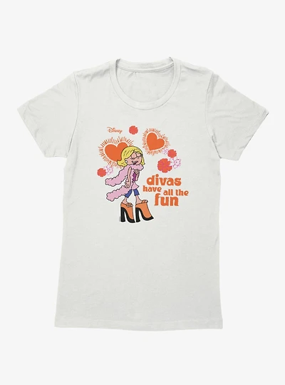 Disney Lizzie McGuire Divas Have All The Fun Womens T-Shirt
