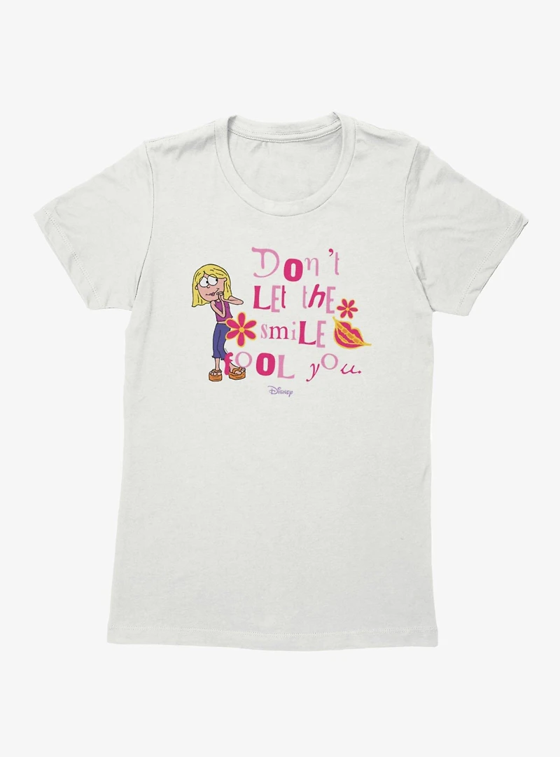 Disney Lizzie McGuire Don't Let The Smile Fool You Womens T-Shirt