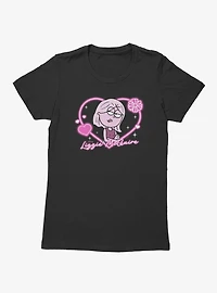 Disney Lizzie McGuire Pink Heart For Womens T-Shirt