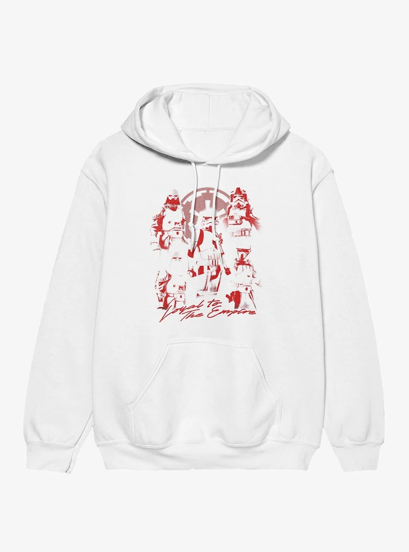 Star Wars The Mandalorian And Grogu Movie Loyal To Empire Trooper Red Hoodie