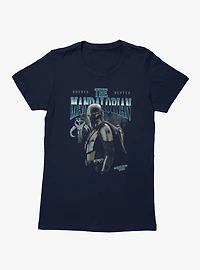 Star Wars The Mandalorian And Grogu Movie Bounty Hunter Grunge Womens T-Shirt