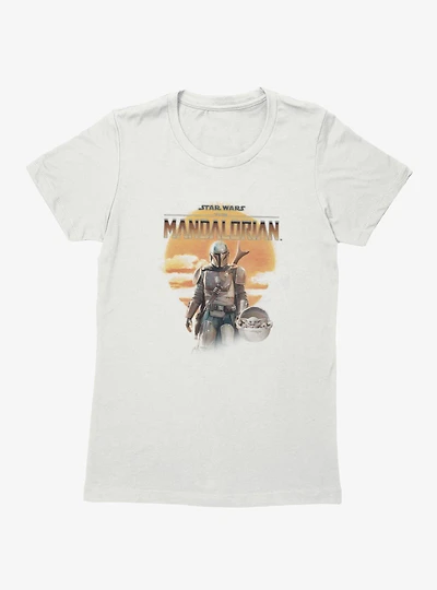 Star Wars The Mandalorian Sunrise Western Womens T-Shirt