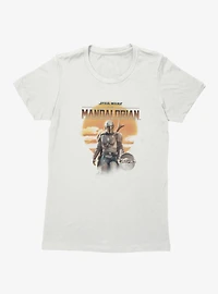 Star Wars The Mandalorian Sunrise Western Womens T-Shirt