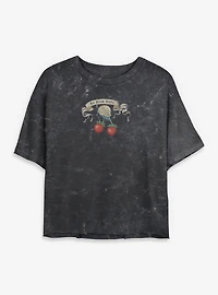 Go Slow Snail Womens Mineral Wash Crop T-Shirt BoxLunch Exclusive