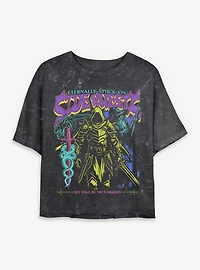 Eternally Stuck On Side Quests Womens Mineral Wash Crop T-Shirt BoxLunch Exclusive
