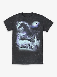Unicorns The Moonlight Mineral Wash T-Shirt BoxLunch Exclusive