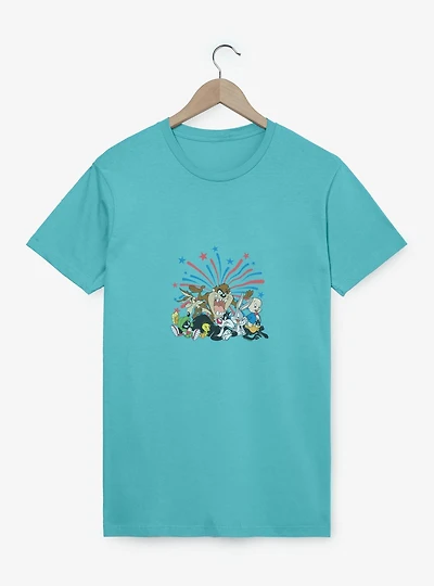 Looney Tunes Group Fireworks Youth Girls T-Shirt